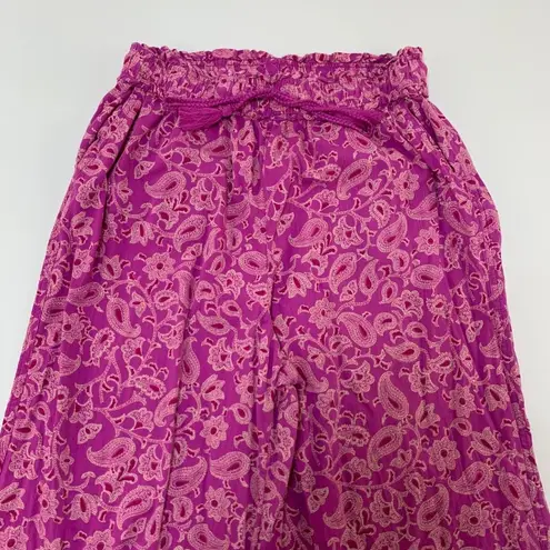 Knox Rose  Pink Paisley High Rise Wide Leg Lounge Pant M