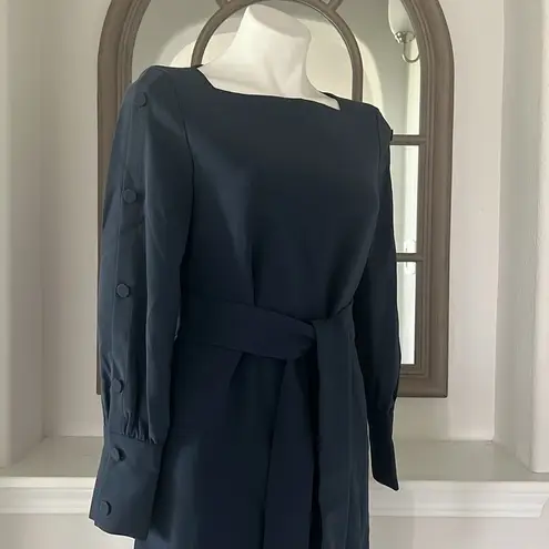 Club Monaco Button Sleeve Dress Robe in Navy/ Bleu Marine Size 2, New w/Tag $269