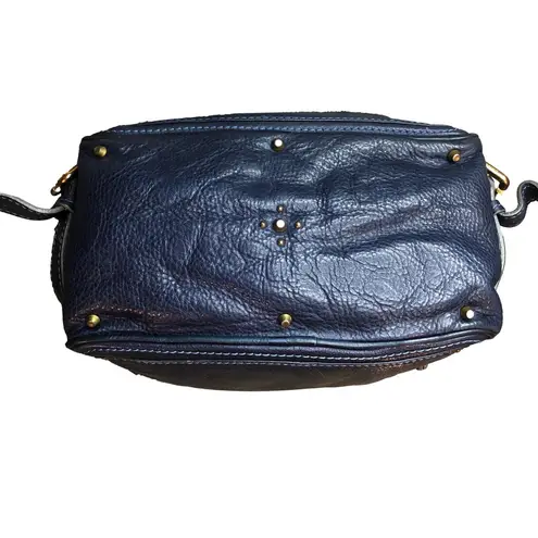 Chloé CHLOE Paddington Navy Blue Leather Satchel Hand Bag with Lock & Key