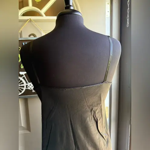 Vintage black lace slip dress, size medium