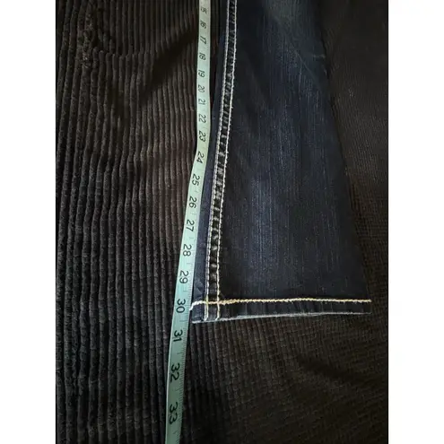 Silver Jeans NATSUKI Flap Bootcut Dark Wash Low Rise EmbroideryGems Size 29x31