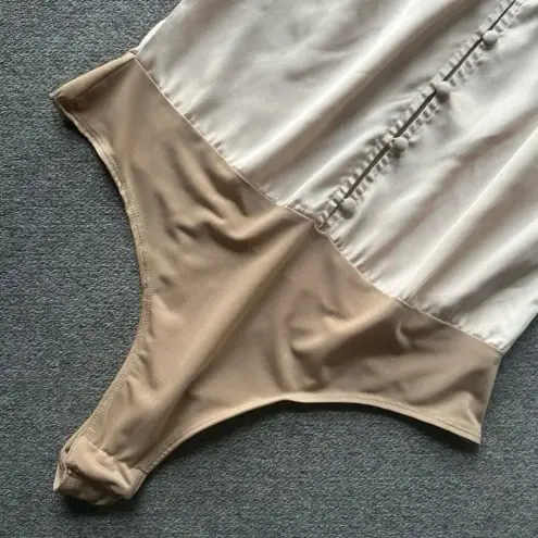 For Love & Lemons  Pink And Cream Bodysuit XS