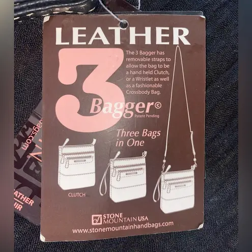 The Mountain _Stone’s floral leather crossover w/ rechargeable battery pack i…