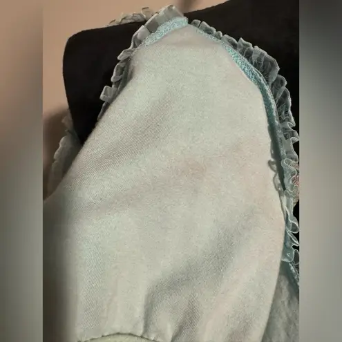 EUC Moda International Blue and Orange Lacy Patterned tank size large