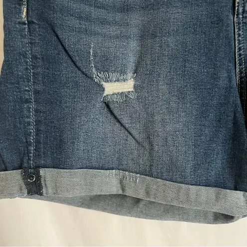 Seven7 Booty Shaper Dark Blue Jean Shorts