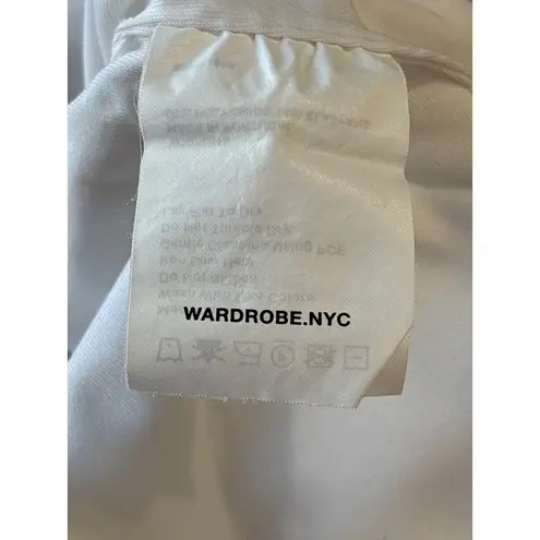 WARDROBE.NYC Opaque Tube Top in White Large New Womens Strapless Bandeau