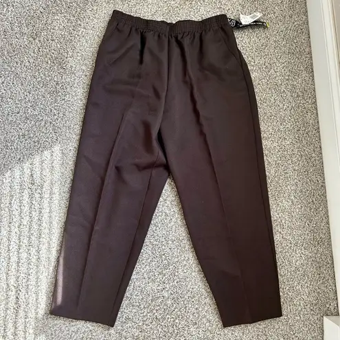 Briggs New York 🦋 NWT  Brown High Waisted Trousers 14 Petite 14P