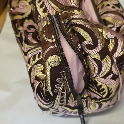 Petunia Pickle Bottom Baby Chic Paisley Diaper Bag With Changing Mat Brown