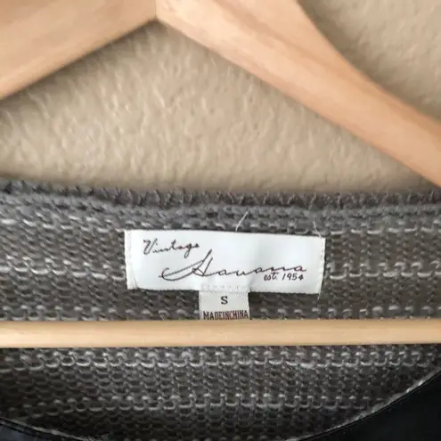 Vintage Havana striped elbow patch sweater