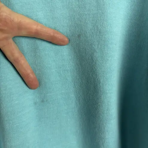 Fresh Produce Sweatshirt Womens Large Blue St Thomas Flip Flops V-Neck Cotton L