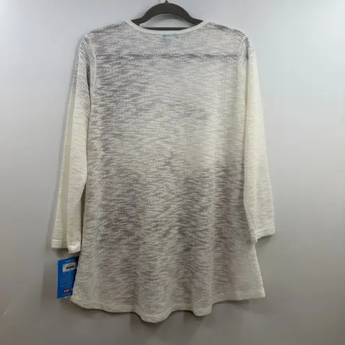 Notre Dame Fighting Irish Graphic open knit sweater P. Michael women's XL NWT White