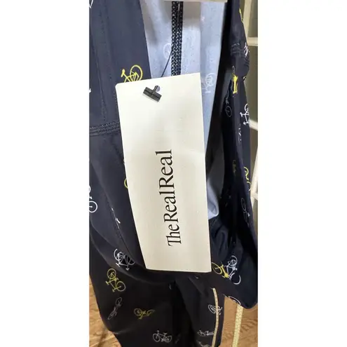 The Upside Navy Bicycle Print Leggings Activewear Pants Yoga Running Women's M Blue Size M