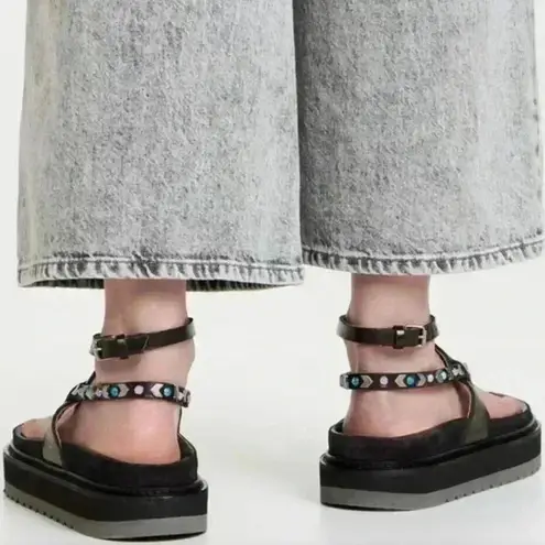 Isabel Marant The Elham Sandal In Black Size 38 EU