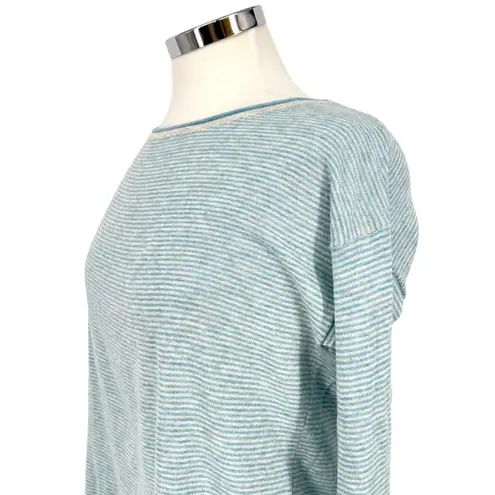 margaret o'leary  Blue Gray Striped Sweater Long Sleeve Size XS