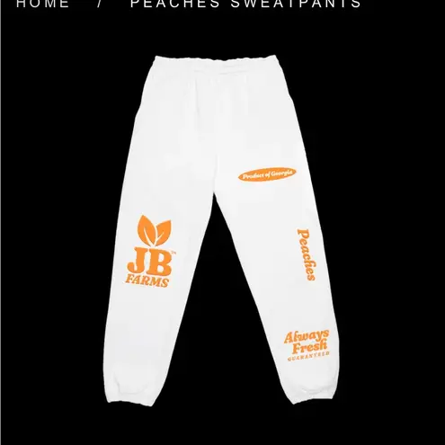 Justin Bieber , peaches, sweatpants, size large