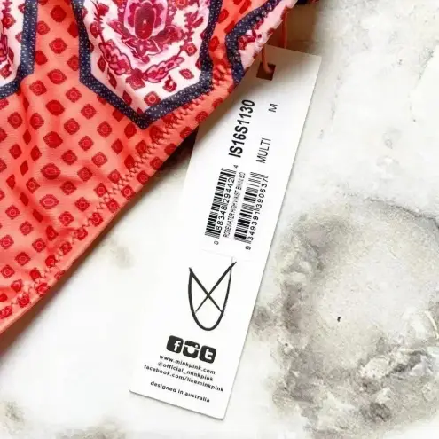 MINKPINK  Rosewater High-Waisted Bikini Bottoms NWT