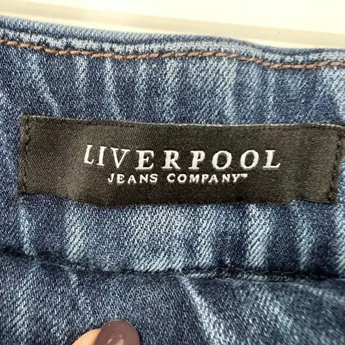 Liverpool Jeans Company Liverpool pull on blue jean denim leggings slimming basic size 10 petite