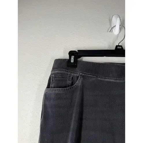 J Jill Purejill Womens Black Pull On Elastic Waist Pants Sz L Casual Stretch Size L