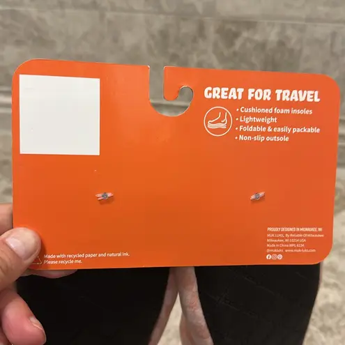 Muk Luks Ballerina Slippers NEW Peach Smile Size 7