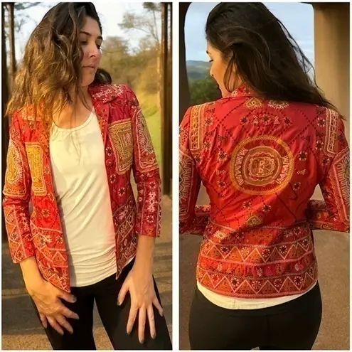 Johnny Was Biya Mandela silk jacket NWT