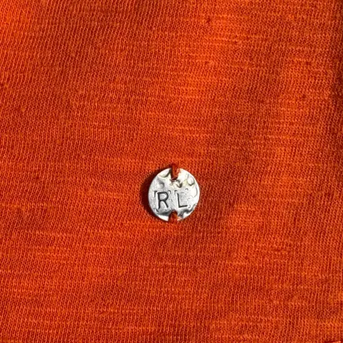 Denim & Supply Ralph Lauren Tunic Top Woman's Medium Orange Lace Tassel Flowy