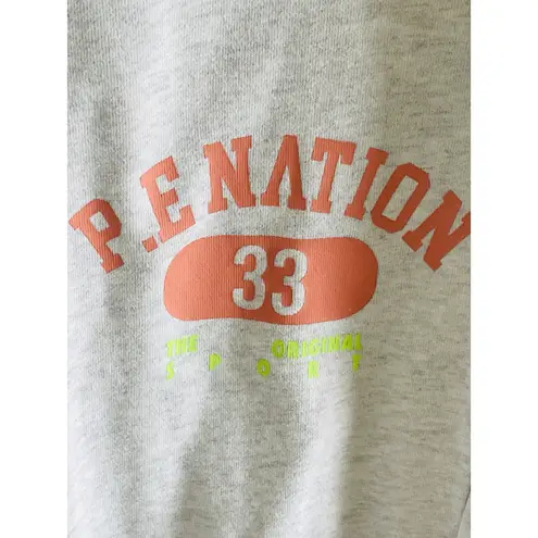 P.E Nation Gray Logo Sweatpants Organic Cotton Size Large