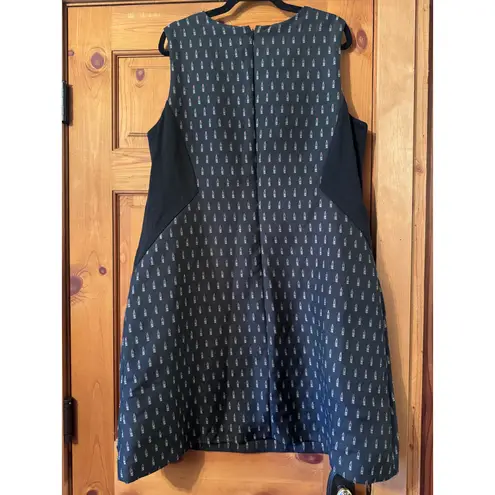 Hutch Anthropologie Lipstick Print Shift Dress, plus size 16W