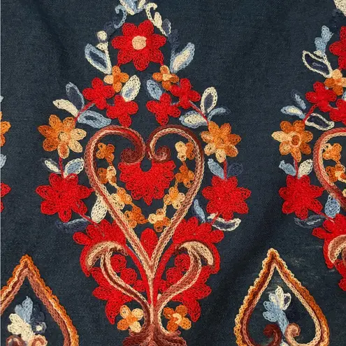 Free The Roses New Off the Shoulder Chambray
Embroidered Dress Sz M