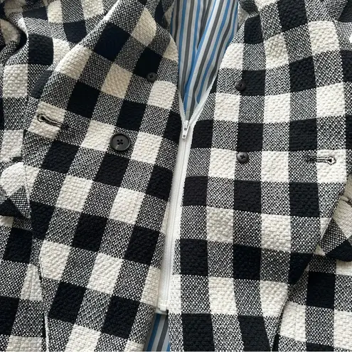 Veronica Beard Miller Dickey Checker Blazer Jacket Emily in Paris Size 10