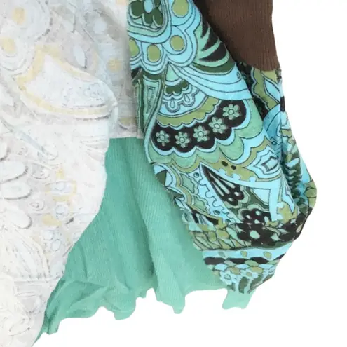 new skinny minnie 𑁍 Mixed Floral Print Mini Sun Dress 𑁍 Blue + Black 𑁍 Large