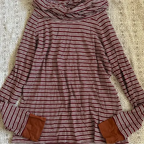 Toad&Co Stripe Out Boat Twist Tee Shirt Red