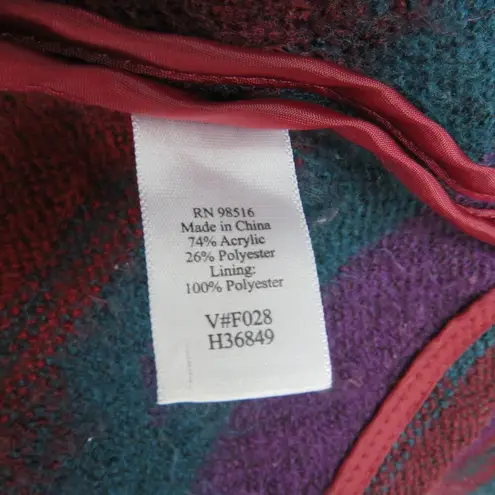 Coldwater Creek 1990s Vintage Rainbow Tribal Boho Western Jacket Large