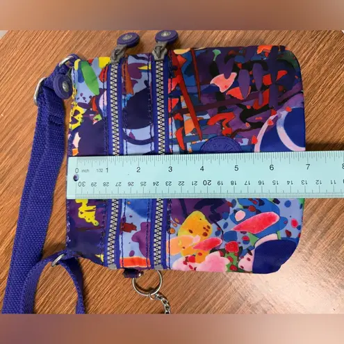 Kipling Alvar Colorful Abstract Geometric Nylon Small Cross Body Purse Bag