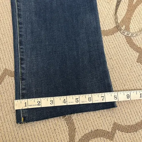 EXPRESS  90’s slim high rise FlexX stretch raw hem jeans, large short: 12/14/16