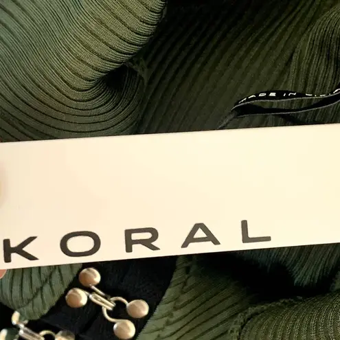 Koral NWT Conclude Rib Skirt in Crocodile Green