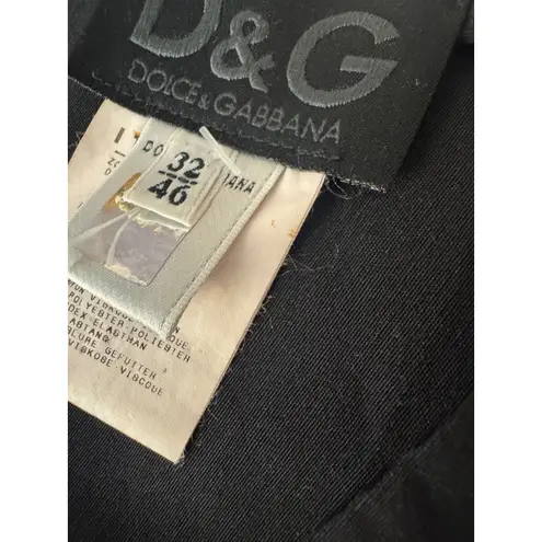 D&G Dolce & Gabbana Black Midi Dress – Size IT 42 (US 6)