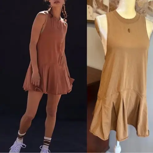 Free People Movement Hot Short Flirt Dress Size XS Brown