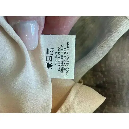 Krisa NWT  Dress Off Shoulder Size Medium Watercolor Lightweight Chiffon