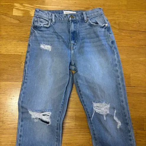 Current/Elliott  Rainfall Boyfriend Distressed Slouchy Preppy Coastal Jeans 24