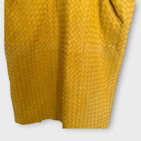 Bottega Veneta Vintage Intrecciato Leather Dress – Size IT 42