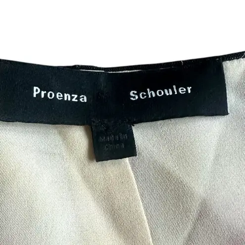 Proenza Schouler 100% Silk Sleeveless Blouse Floral Print Top Shirt Size 10