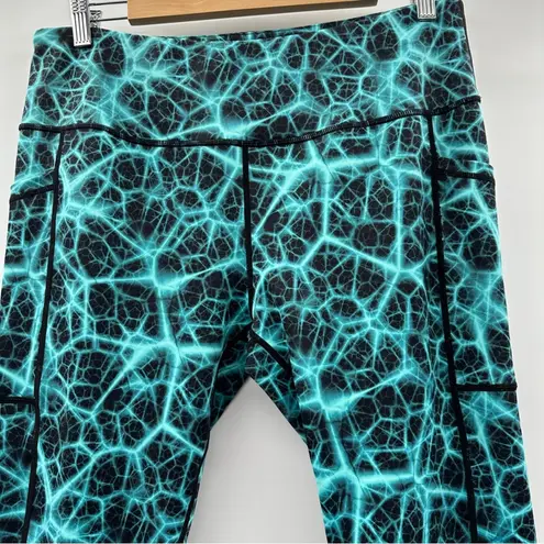 Constantly Varied Gear CVG Medium Blue Serenity Capri Crossfit Leggings Size XL