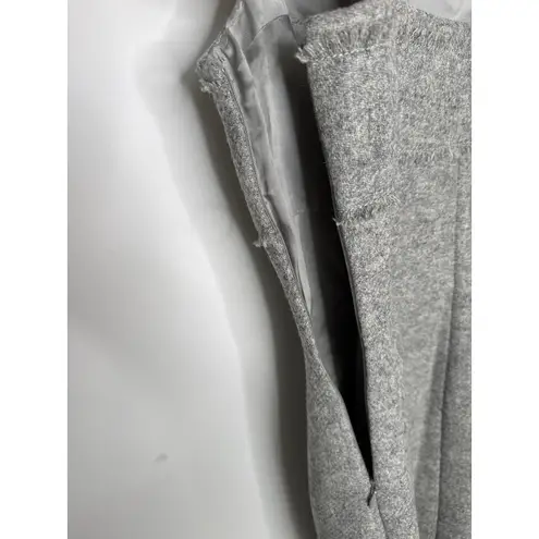 Susana Monaco 2000s Lambswool Gray Sheath Dress Fall Hoilday Sz 2