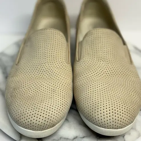 FitFlop Fit Flops Shoes Woman's 9 Tan F-Pop Skate Perforated Nubuck Leather Comfort