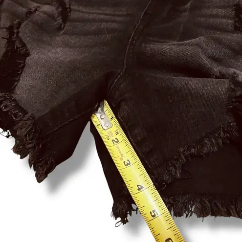 Ariya Jeans Black Wash Rodeo Western Style Stretch Shorts