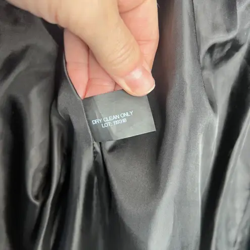 London Fog Tweed Wool Blend Peacoat w/ Scarf Single Breasted Size Large Classic