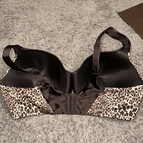 Vanity Fair Brown Black Leopard Print Bra Padded Underwire