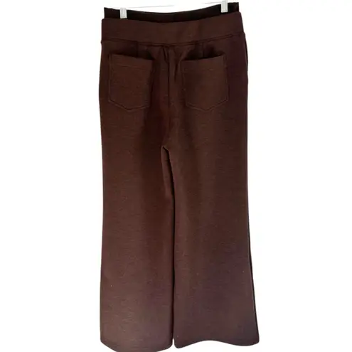 NWT OGL FuzzLuxe Double Waisted Straight Leg Pants Espresso Womens Size Medium Brown - Image 3
