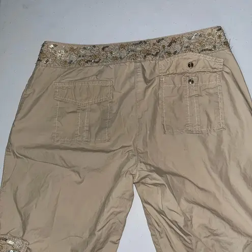 Daisy Fuentes Beaded Khakis Petite Pants