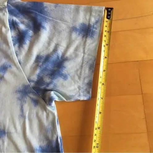 Original Use Tie Dye Short Sleeve Tee, Aqua, Blue, Size M